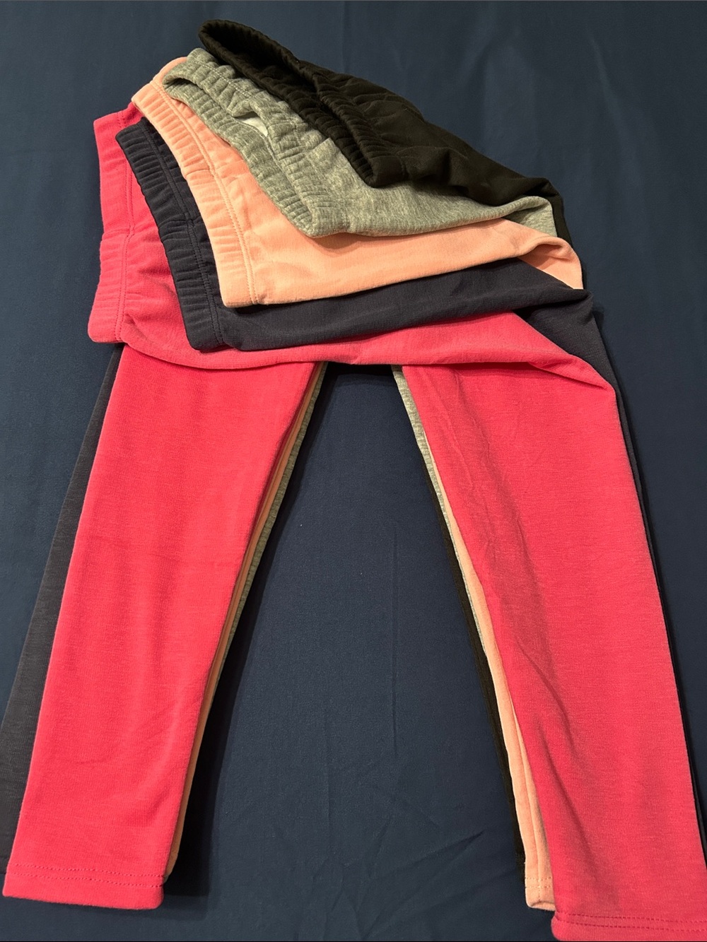 Kids Cozy Jogger Pants - Bundle of 5 Size 7-8 Youth.